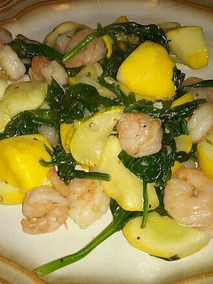 A picture of Shrimp and Squash Sautee.