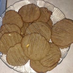 A picture of Chocolate peanut butter cookies.