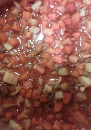 Una foto de Picadillo de res