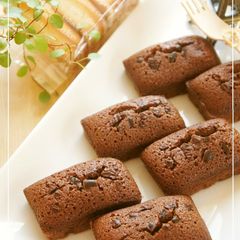 A picture of Chocolate Financiers.