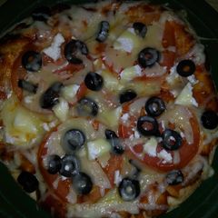 A picture of Pita pizza.