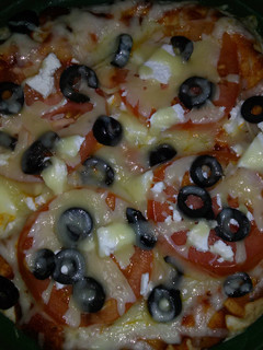 A picture of Pita pizza.
