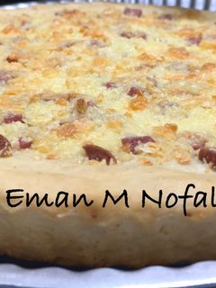صورة لوصفة فطرية سريعة بالجبن 🧀 والسوسيس