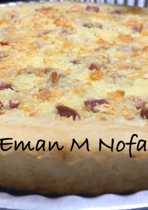 صورة لوصفة فطرية سريعة بالجبن 🧀 والسوسيس