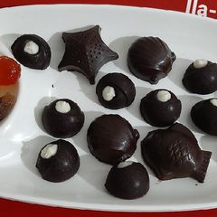 Stuffed Dark Chocolate A picture of Stuffed Dark Chocolate.
