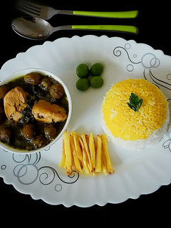 عکسی از دستور خورشت گوجه سبز