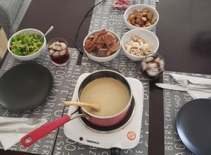 Una foto de Fondue de Queso