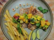 Gambar main course kontinental ikan kakap