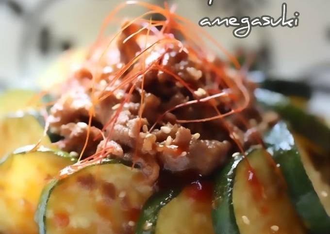 Recipe of Quick Gochujang &amp; Lemon Flavored Zucchini and Beef