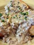 Meaty Biscuits and Gravy