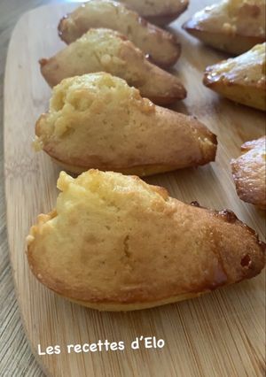 Une photo de Madeleines pépites chocolat blanc
