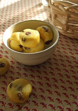 A picture of Raisin Filled Sweet Potato Bites.