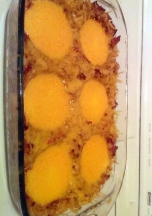 A picture of Hashbrown Casserole W/ a kick.