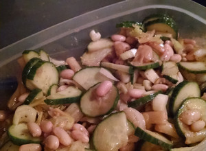 A picture of No cook Veggie Salad.