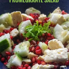 A picture of 3 colour Promegrante Salad.