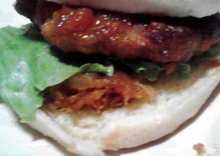 How to Make Super Quick Homemade Sweet N Sour Turkey Burgers w/ Sweet n Spicy Pineapple Saute