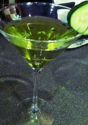A picture of Cucumber Melon Martini.