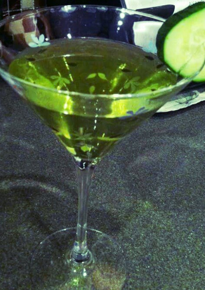 A picture of Cucumber Melon Martini.