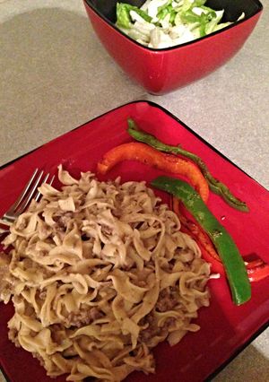 A picture of Hamburger Stroganoff.
