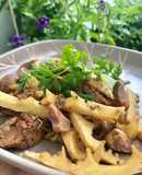 Lòng gà xào măng / Miến măng gà