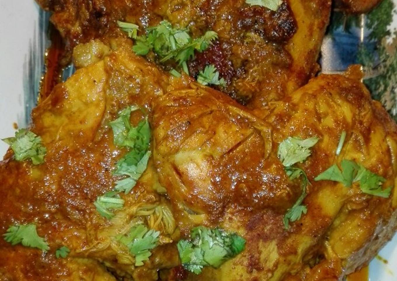 Mughlai Chicken Roast With Tomato Gravy