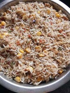 কর্ন চিকেন বিরিয়ানি(Corn Chicken Biriyani recipe in Bengali) রেসিপির প্রধান ছবি