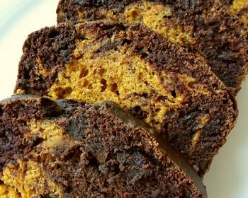 Unique Cuisine Vickys Pumpkin Chocolate Marble Loaf GF DF EF SF NF Delicious Simple