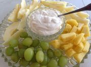 A picture of fruit dip