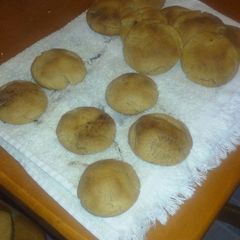 A picture of Cinnamon Peanut butter cookies.