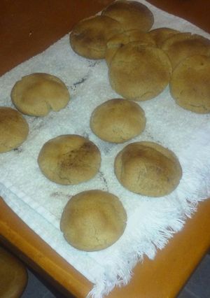 A picture of Cinnamon Peanut butter cookies.