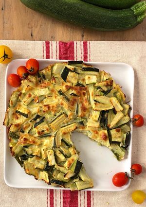 Une photo de Scarpaccia de courgettes