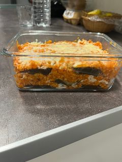 Una foto de Lasaña de berenjena