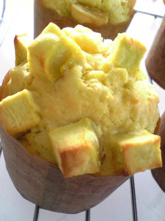 A picture of Muffins Made With Sweet Potatoes and Pancake Mix.