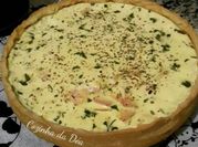 Uma foto de quiche queijo