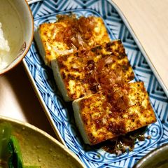 A picture of Just Fried Firm Tofu: Easy Homemade Atsuage-Style Dish.