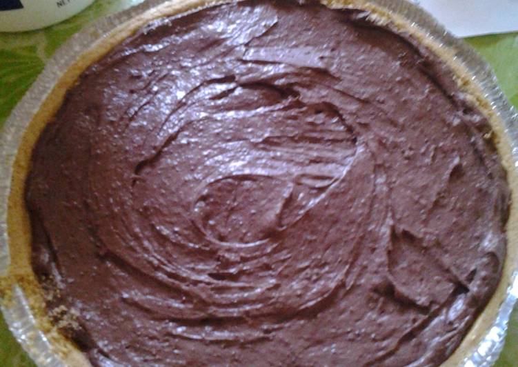 Simple Way to Prepare Quick No Bake Triple Chocolate Pie