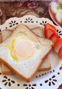 A picture of Heart-Shaped Toast Breakfast.