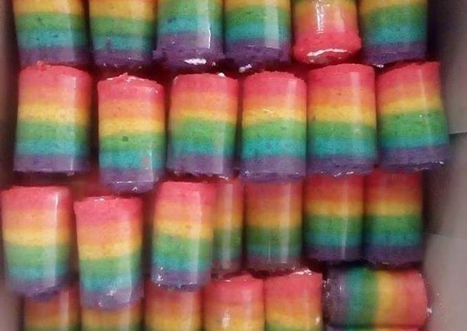 Rainbow Roll Cake Mini