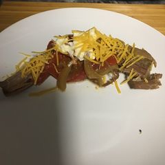 A picture of Breadless Beef and cheese (crock pot).
