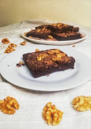 Foto de Brownie de Chocolate e Noz