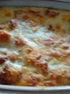 Una foto de Lasaña de plátanos (plátanos machos)