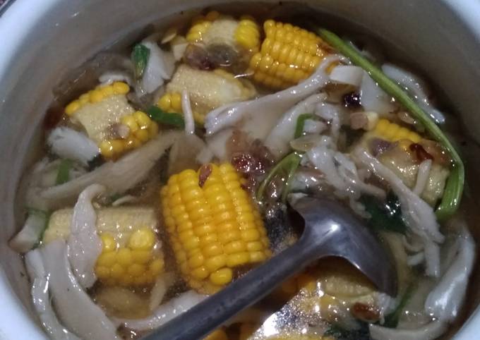 Wajib coba! Resep mudah membuat Sayur bening jamur jagung dijamin lezat