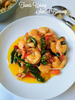 Foto resep Tumis Udang Sambel Bawang #bandungrecook2_dapoermmgia