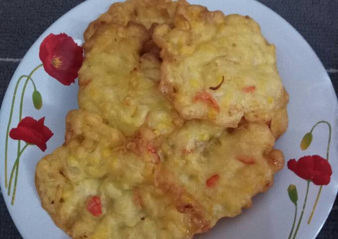 Cara praktis memasak Bakwan jagung pedas empuk dijamin nagih banget