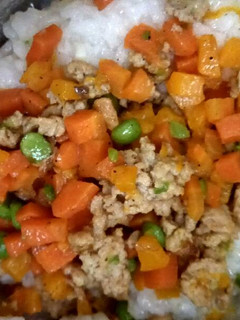 Foto resep MPASI 11 bulan Bubur tim daging tumis