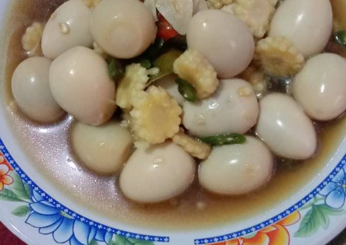 Telor puyuh masak putren