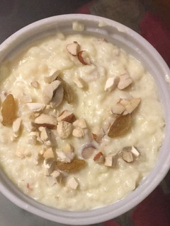 A picture of Kesar Rice Kheer.