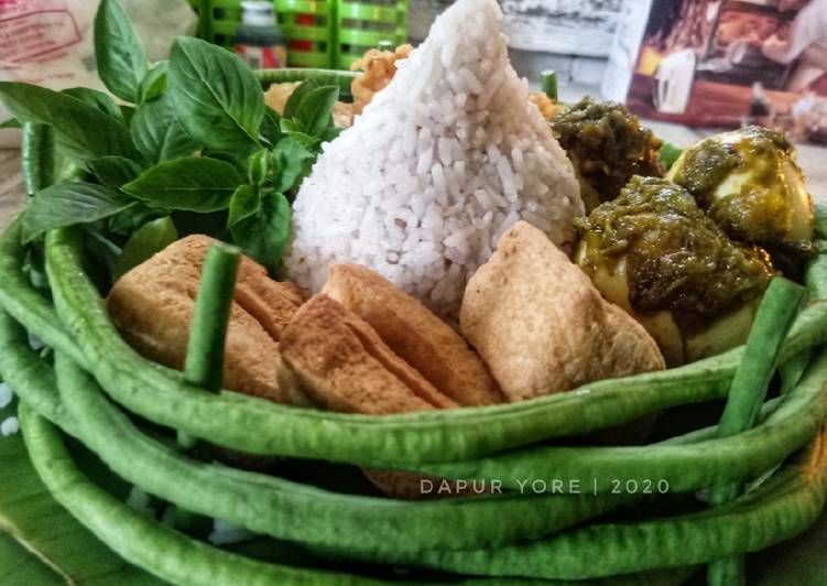 #109 Tumpeng nasi uduk + cara membuat tempat tumpeng