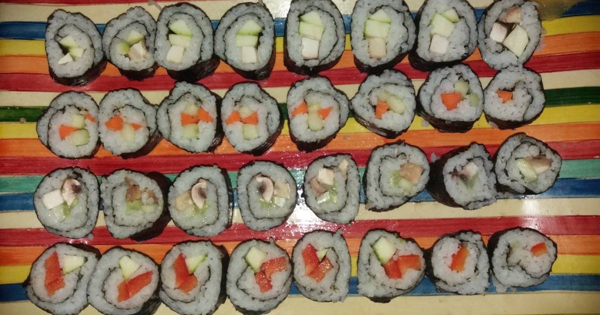 Sushi vegetariano Receta de José Casas- Cookpad