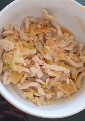 Foto resep Tumis kembang tahu ayam / babi